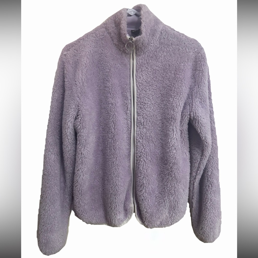 H&M Lavender Fuzzy Jacket